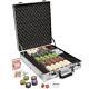 500-count Claysmith Gaming'The Mint' Poker Chips & Cards Set in Aluminum Case
