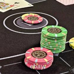 500-count Jupiter Club 43mm Oversize Casino Clay Poker Chip Set