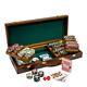 500-count Showdown 13g Casino Poker Chips & Cards Set in Walnut Wood Case