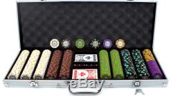 500 ct The Mint 13.5 Gram Casino Grade Poker Chip Set Aluminum Case