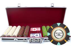 500 ct The Mint 13.5 Gram Casino Grade Poker Chip Set Black Aluminum Case