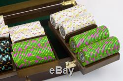 500 ct The Mint 13.5g Poker Chips Set in Walnut Wooden Case