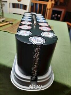 500 piece World Poker Tour Chip Set Rotating base with Handle