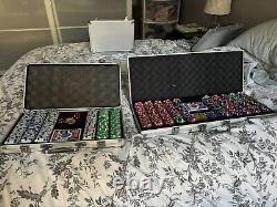 500 piece poker chip set, Multiple Sets! Will Sell Together Or Separately