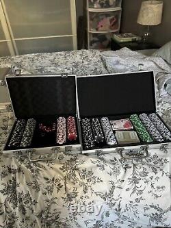 500 piece poker chip set, Multiple Sets! Will Sell Together Or Separately