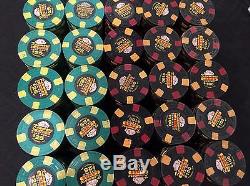 500 poker chip set from Kenmore Lanes Card Room, by ASM not Paulson, used