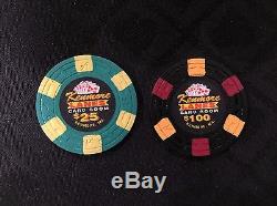 500 poker chip set from Kenmore Lanes Card Room, by ASM not Paulson, used