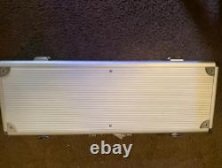 500PC PRO CLAY LAS VEGAS POKER/BLACKJACK CHIP SET with HEAVY-DUTY ALUMINUM CASE