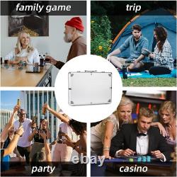 500PCS Complete Poker Chip Set in Aluminum Case Perfect for Family Game Nights