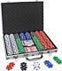 500PCS Poker Chip Set with Aluminum Travel Case, 11.5 Gram for Texas Holdem