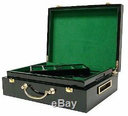500ct. Ace Casino 14g Poker Chip Set in Hi-Gloss Wooden Carry Case