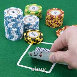 500ct. Count Poker Set 14g Clay Poker Chips Set with Aluminum Case Las Vegas