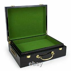 500ct. Monaco Club 13.5g Poker Chip Set in Hi-Gloss Wooden Carry Case