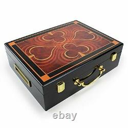 500ct. Monaco Club 13.5g Poker Chip Set in Hi-Gloss Wooden Carry Case
