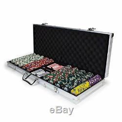 500ct. Poker Knights 13.5g Poker Chip Set in Aluminum Carry Case