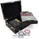 500ct. Showdown 13.5g Poker Chip Set in Black Mahogany Wooden Carry Case