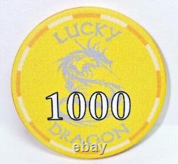 500pc 10g Ceramic Lucky Dragon Poker Chip Set/No Case