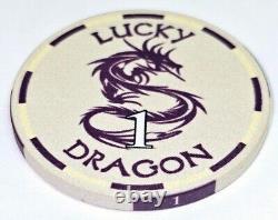 500pc 10g Ceramic Lucky Dragon Poker Chip Set/No Case