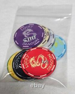 500pc 10g Ceramic Lucky Dragon Poker Chip Set/No Case