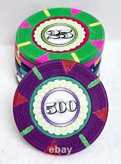 500pc 13.5g Clay Designer Mint Poker Chip Set/No Case