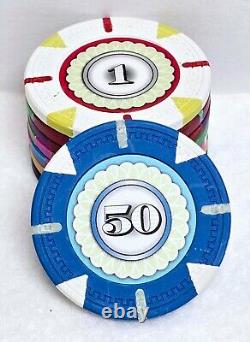 500pc 13.5g Clay Designer Mint Poker Chip Set/No Case