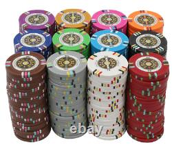 500pc 13.5g Clay Gold Rush Poker Chips/No Case