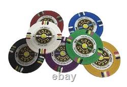 500pc 13.5g Clay Gold Rush Poker Chips/No Case