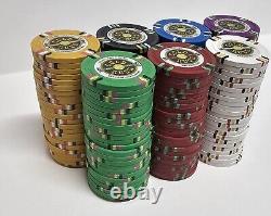 500pc 13.5g Clay Gold Rush Poker Chips/No Case