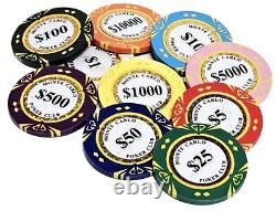 500pc 14g Clay Diamond Monte Carlo Poker Chips