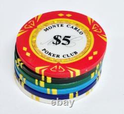 500pc 14g Clay Diamond Monte Carlo Poker Chips