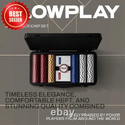 500pc 14g Clay Poker Chips Set Texas Hold'em Numbered Case US