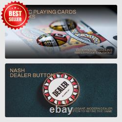 500pc 14g Clay Poker Chips Set Texas Hold'em Numbered Case US