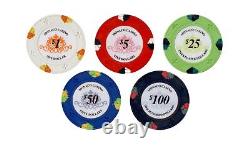500pc Monaco Casino 13.5g Clay Poker Chips Set
