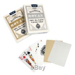 500pc Poker Star Clay Poker Chip Set with Aluminum Case + Cut Cards
