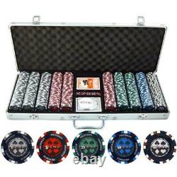 500pc Pro Poker 13.5g Clay Poker Set