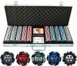 500pc Pro Poker 13.5g Clay Poker Set