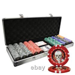 500pcs 13.5G SKULL POKER CHIPS SET by MRC POKER