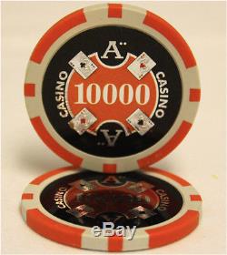 500pcs 14G ACE CASINO TABLE CLAY POKER CHIPS SET