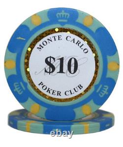 500pcs 14G MONTE CARLO POKER CLUB POKER CHIPS BULK Choose Denominations