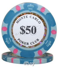 500pcs 14G MONTE CARLO POKER CLUB POKER CHIPS BULK Choose Denominations