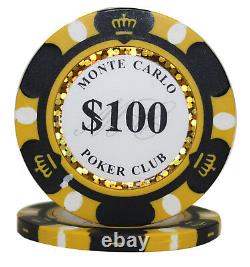 500pcs 14G MONTE CARLO POKER CLUB POKER CHIPS BULK Choose Denominations