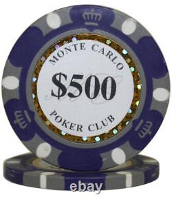 500pcs 14G MONTE CARLO POKER CLUB POKER CHIPS BULK Choose Denominations