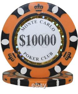 500pcs 14G MONTE CARLO POKER CLUB POKER CHIPS BULK Choose Denominations