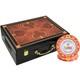 500pcs 14G MONTE CARLO POKER ROOM CLAY POKER CHIPS SET HIGH GLOSS WOOD CASE