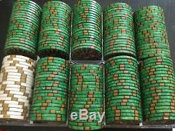 504ct. Nevada Jack Ceramic 10g Poker Chip Set With Trays