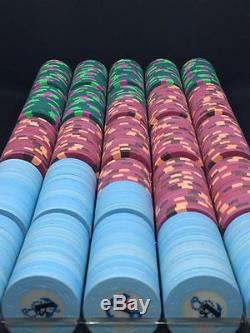 515 chip set of Paulson poker chips from a cruise ship casino