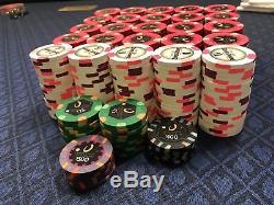 530 Paulson Poker Chip Set, Horseshoe Cleveland and NEW $1 Casino Paulson Chips