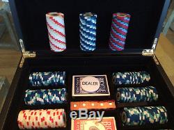 550 PAULSON James Bond Poker Chip Set Casino De Isthmus City MINT / Clay