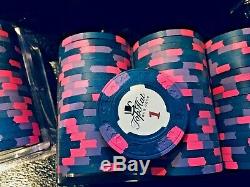 550 piece Authentic Paulson Top Hat & Cane Classics Poker Chip Set