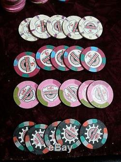 560 Chip Set Paulson Poker Chips Casino Aztar $1 $2.50 $5 $100 FREE SHIPPING